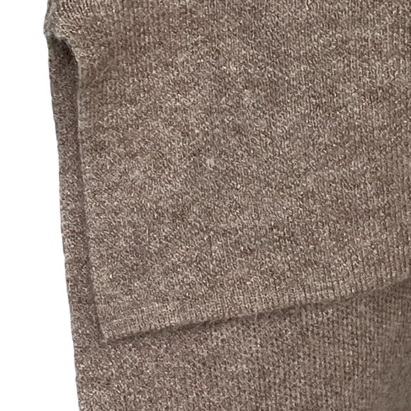 Rachel Zoe Oatmeal Beige Mock Neck Hi-Low 3/4 Sleeve Sweater M Neutral Basic - Picture 7 of 13